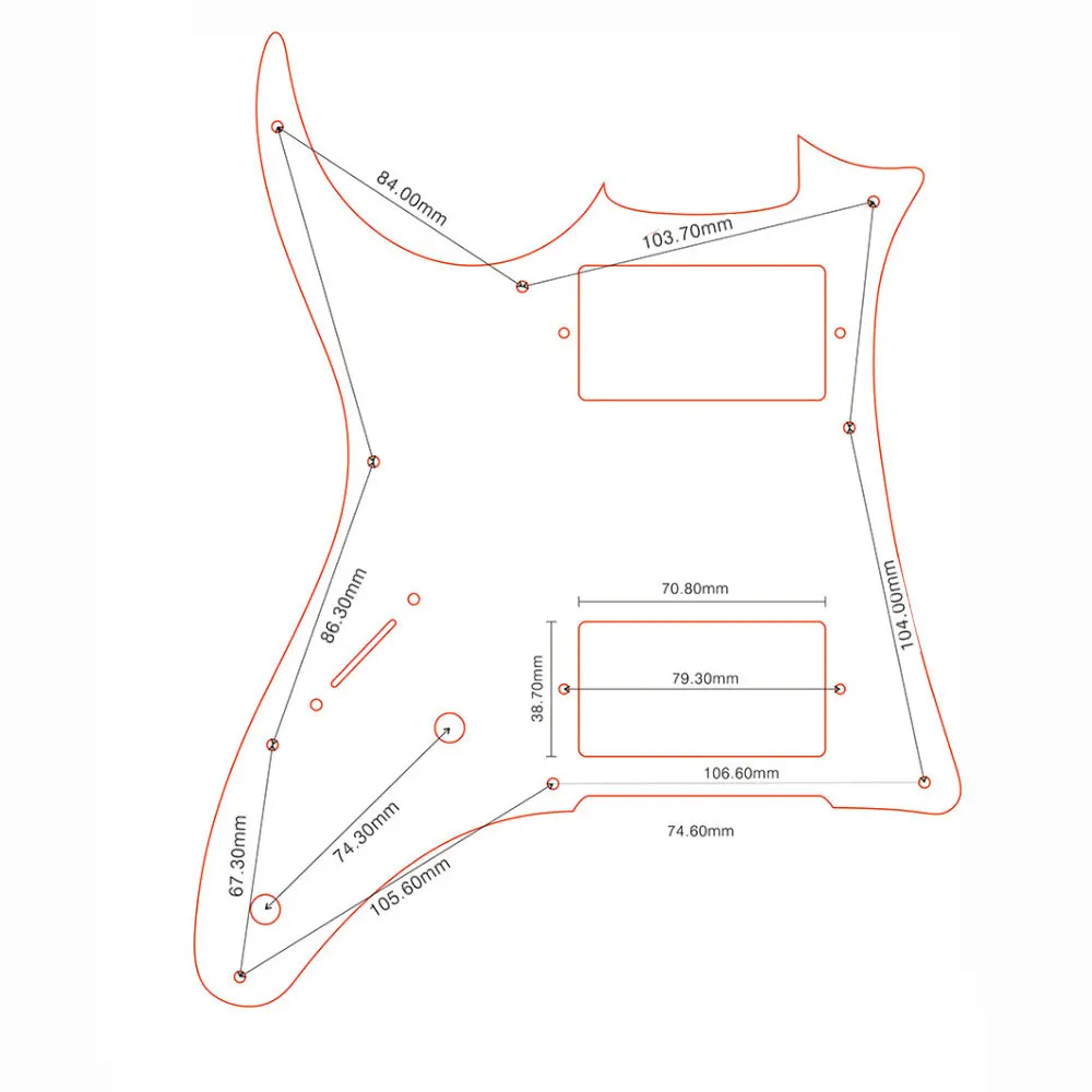 Pleroo Custom Electric Guitar Parts - For Left Handed MIJ Ibanez RGX20 Guitar Pickguard Pickup Scratch Plate Many Colors