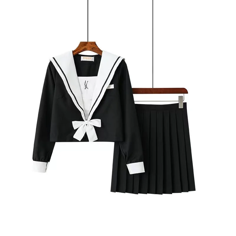 Neue Ankunft Lange Ärmeln Koreanische Schule Mädchen Cosplay Schuluniform Sets School Student College Japanischen Schule Uniformen Weibliche