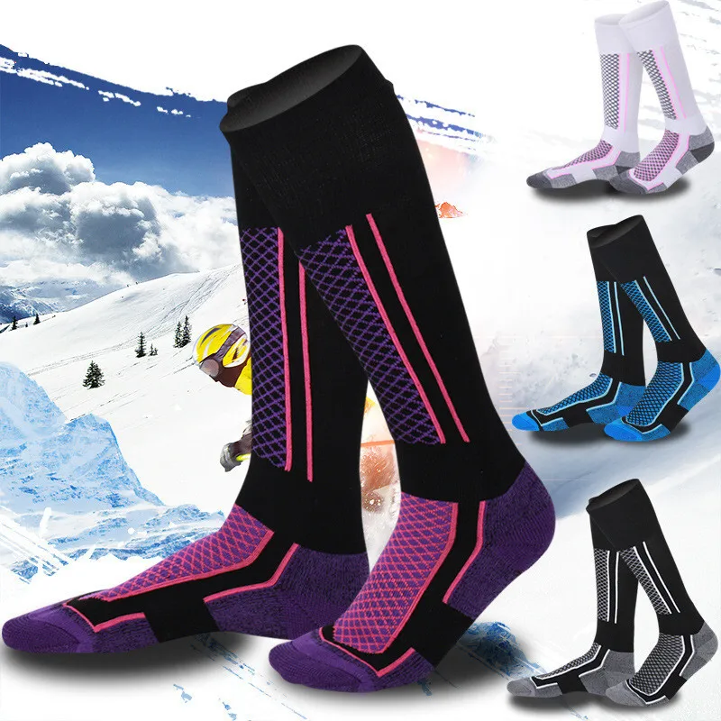 Winter Men Women Warm Ski Socks Thicker Cotton Sports Snowboard Cycling Soccer Socks High Elastic Thermal Socks