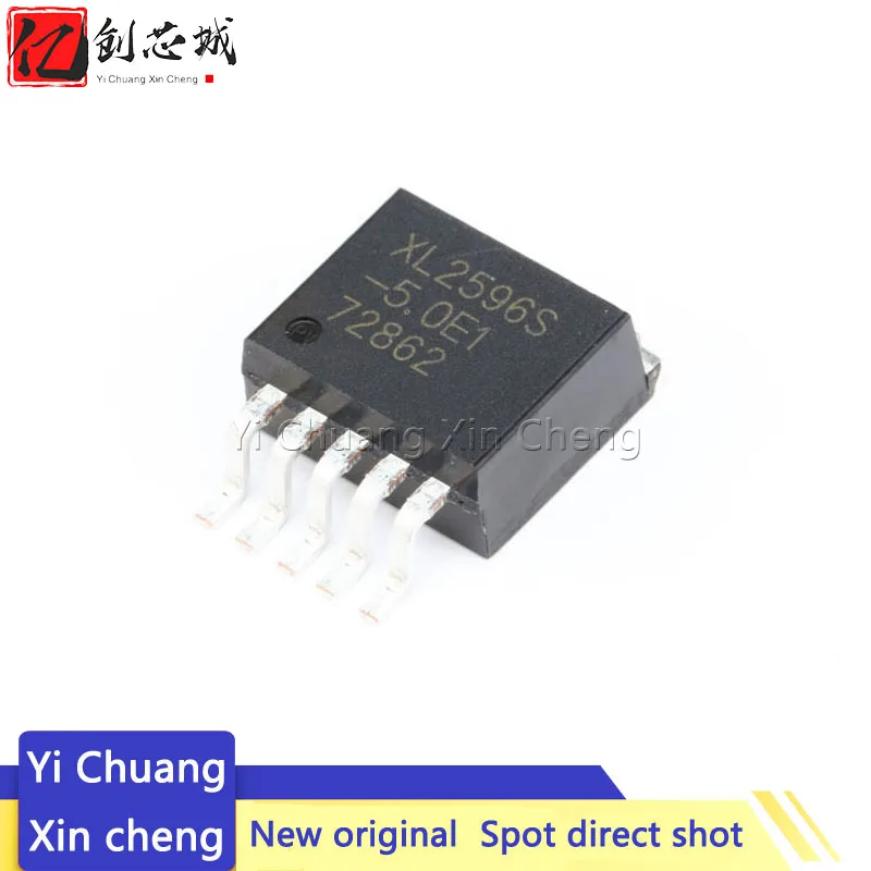 10PCS New XL2596S-3.3/5.0/12V/ADJ E1 Patch TO263 Voltage Reducing and Stabilizing Chip LM2596S