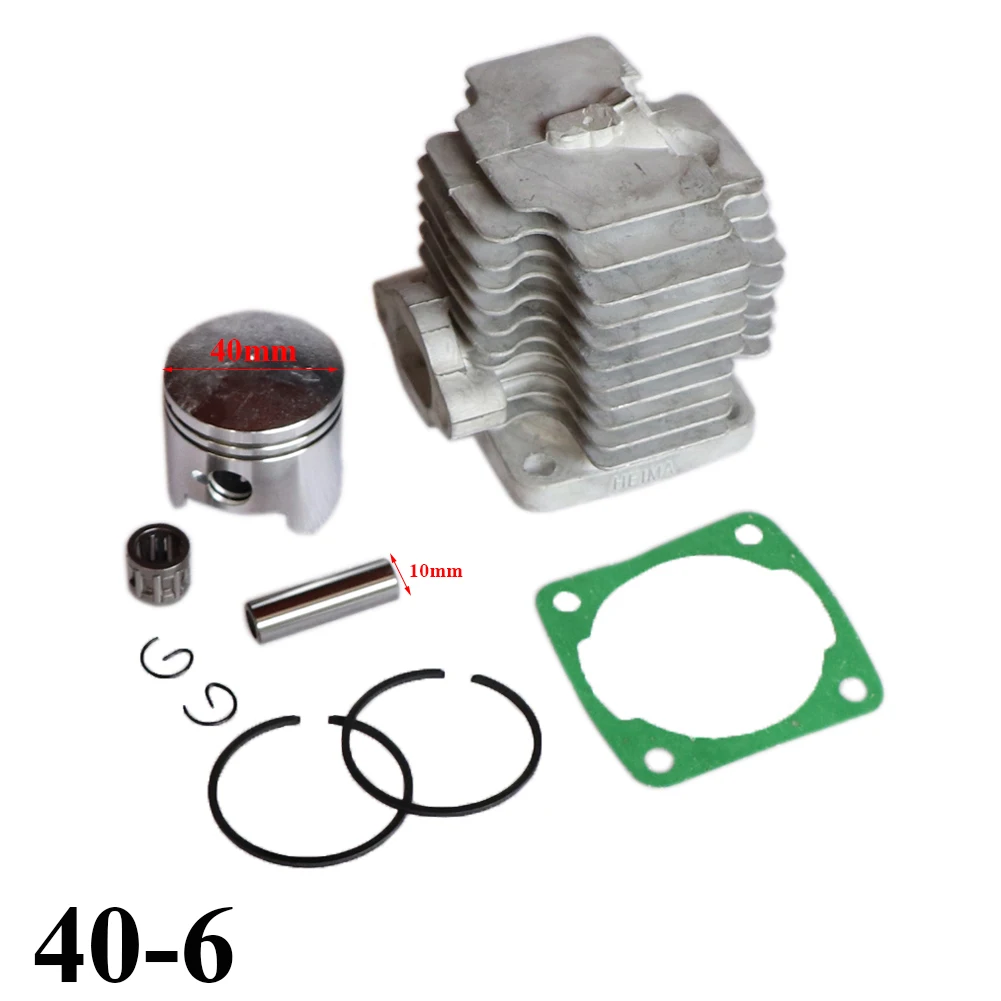 49CC (44-6) or 47CC (40-6) Engine Cylinder Head With Piston Pin Full Kit For 2 Stroke Mini Dirt Bike ATV Quad Pocket Bike