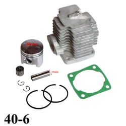 49CC (44-6) or 47CC (40-6) Engine Cylinder Head With Piston Pin Full Kit For 2 Stroke Mini Dirt Bike ATV Quad Pocket Bike