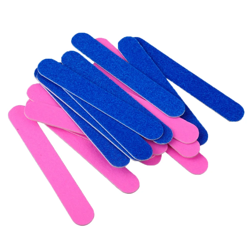 100 Stück Holz Mini Nagel feile Farbe Sandpapier Polieren Schleif dateien Pediküre Maniküre Salon profession elle Politur Nagel pflege Werkzeuge Set