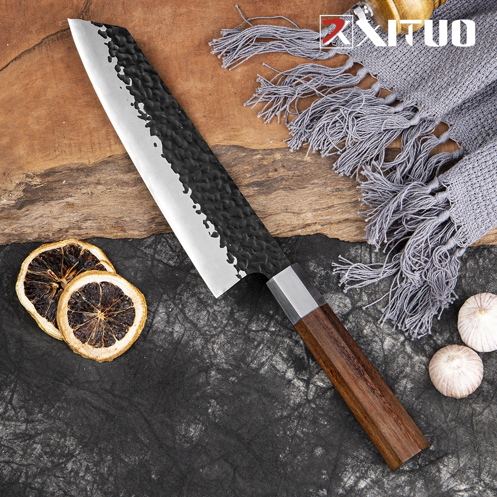 XITUO 8 Inch Kiritsuke Knife Octagon Handle Japanese Gyuto Knives Kitchen Chef pro Sharp Blade Salmon Tool New Gift