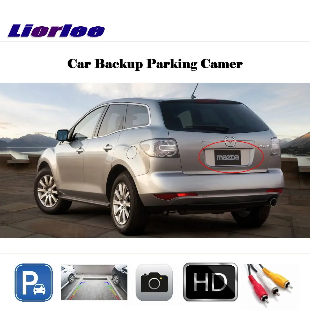 Original Car Screen Rearview Camera For Mazda CX-7 CX7 2007-2013 Auto Backup Rear Reversing Camera HD CCD Night Vision CAM