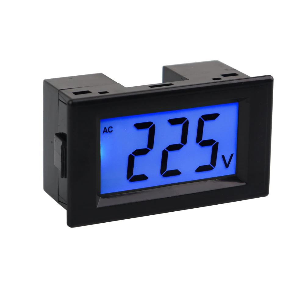 AC Digital LCD Voltage Indicator Meter 80-500V Voltmeter 110V 220V  2-Wires 50-60Hz Eelctric Tester Tool