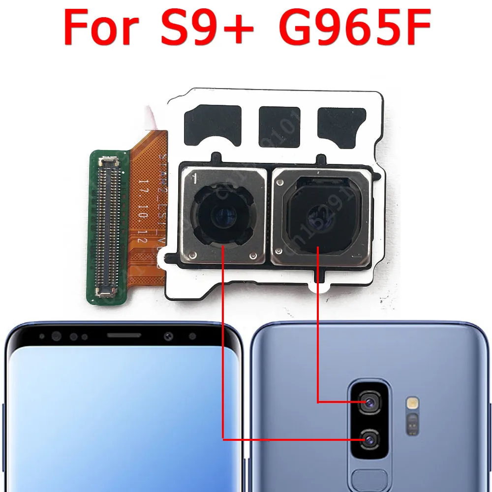 For Samsung Galaxy S9 Plus G965F Front Rear View Back Camera Frontal Main Facing Camera Module Replacement Spare Parts