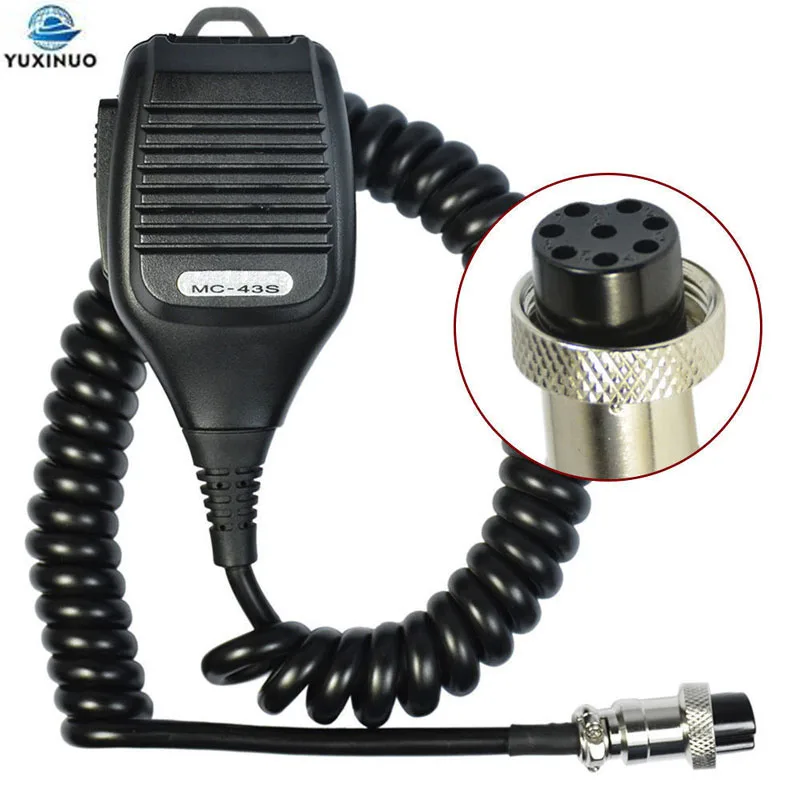 

MC-43S 8-pin Hand Speaker PTT Mic MC43S Microphone for Kenwood TS-480HX TM-231 TS-590S TS-990S TS-2000X TS-480SAT Two Way Radio