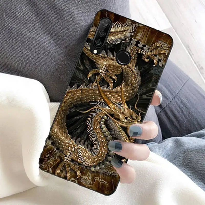 FHNBLJ Fashion Vintage Chinese Dragon Phone Case for Huawei Honor 8 x 9 10 20 V 30 pro 10 20 lite 7A 9lite case