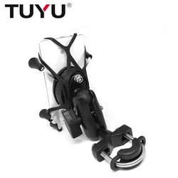 TUYU Motorcycle Handlebar Rear Mirror Mount Rail X-Grip for Gopro CellPhone Smartphone Holder for iPhone 7 7+ 6s Ram Mounts