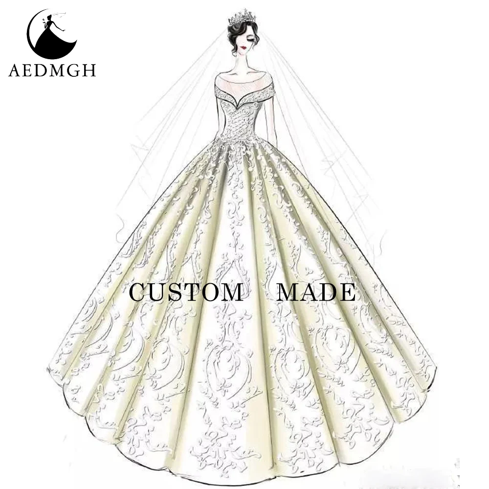 Aedmgh Customized Wedding Dresses 2024 C1 Sweetheart Appliques Bridal Gown Vestido De Novia Robe De Mariee Bride Dress