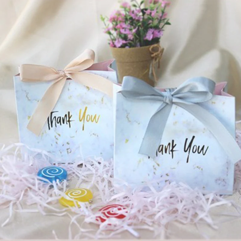 

50/100pcs/lot Portable Party Wedding Favor Gift Boxes Lash Packaging Boxes Chocolate Candy Gift Bag Birthday Marble Case