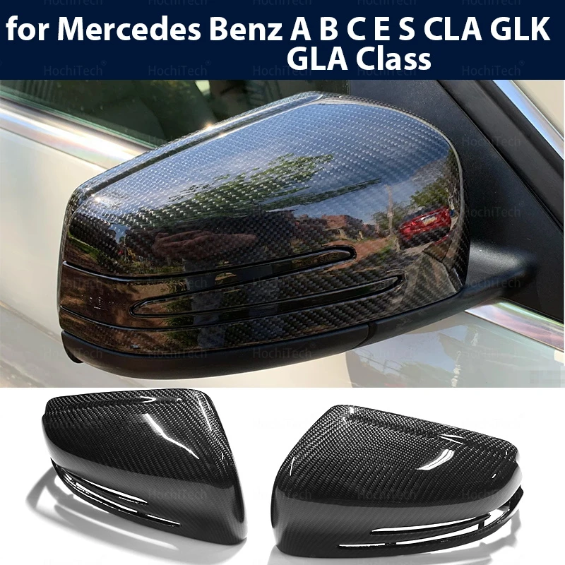 

Carbon Fiber Car Reversing Mirror Housing Cover Wing Rear View Mirror Cover For Mercedes Benz C-Class W176 W246 W204 W212 W221