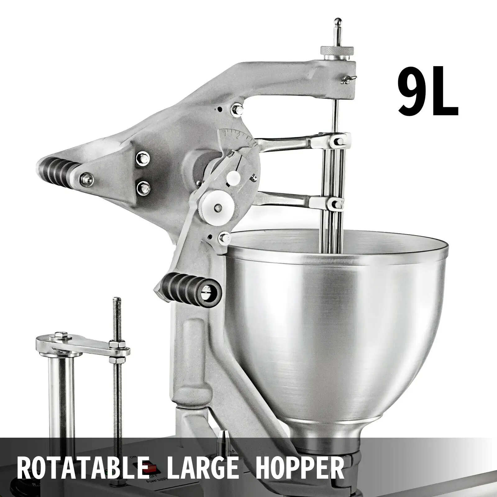 VEVOR-Friteuse Électrique à Billes en Acier Inoxydable, Appareil de Cuisine avec 3 Moules, Commercial, 9L