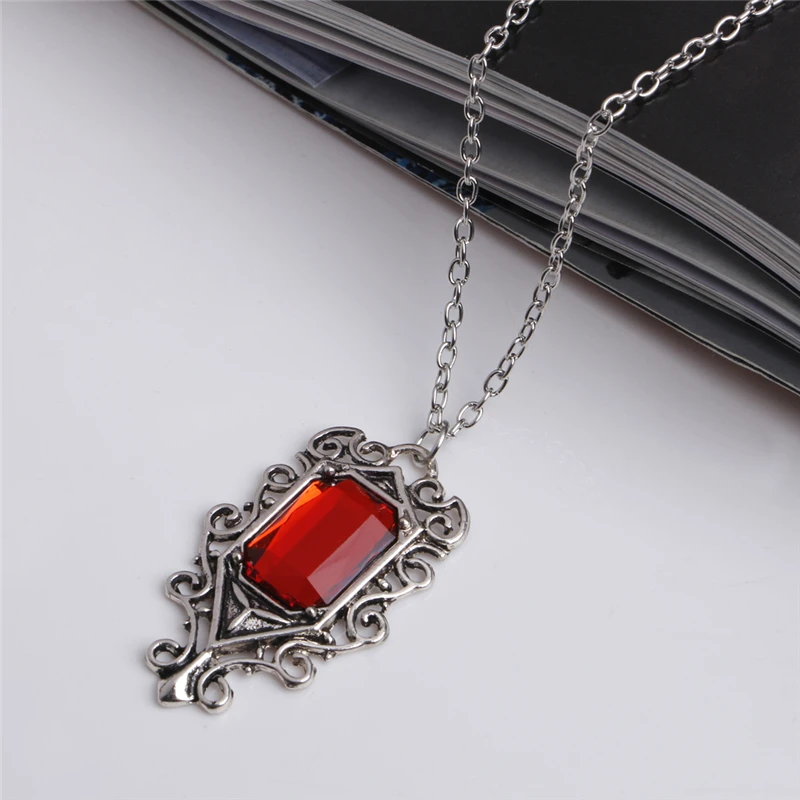 Isabelle Lightwood\'s Ruby Pendant Necklace The Mortal Instruments City of Bones New