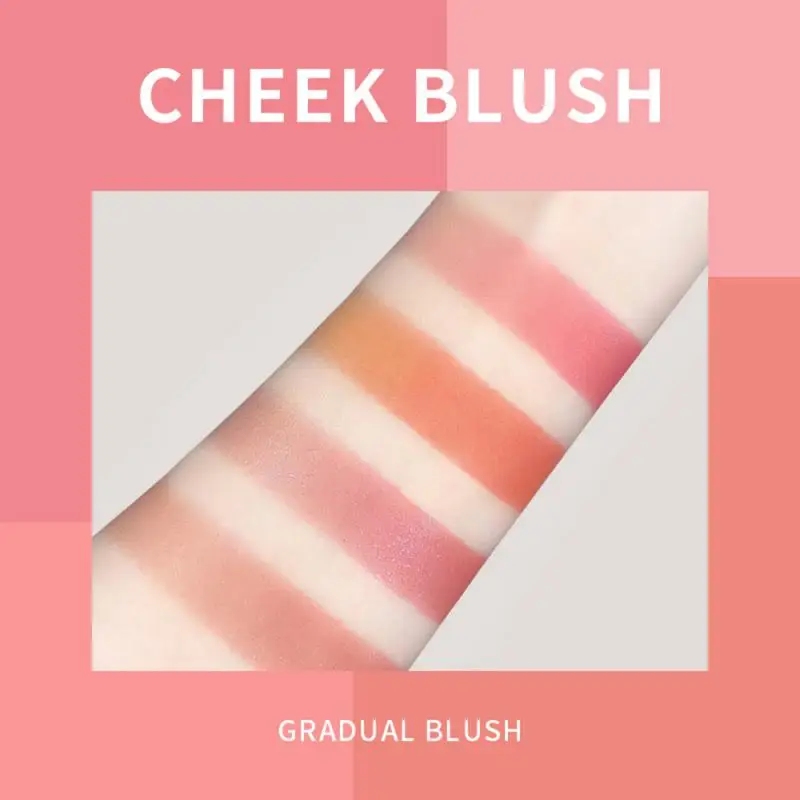 Erröten Reparatur Volumen Perlglanz Micro-flash Klar Und Nach Und Nach Gefärbt Blush Highlighter Integrierte Platte für gesicht make-up T1032