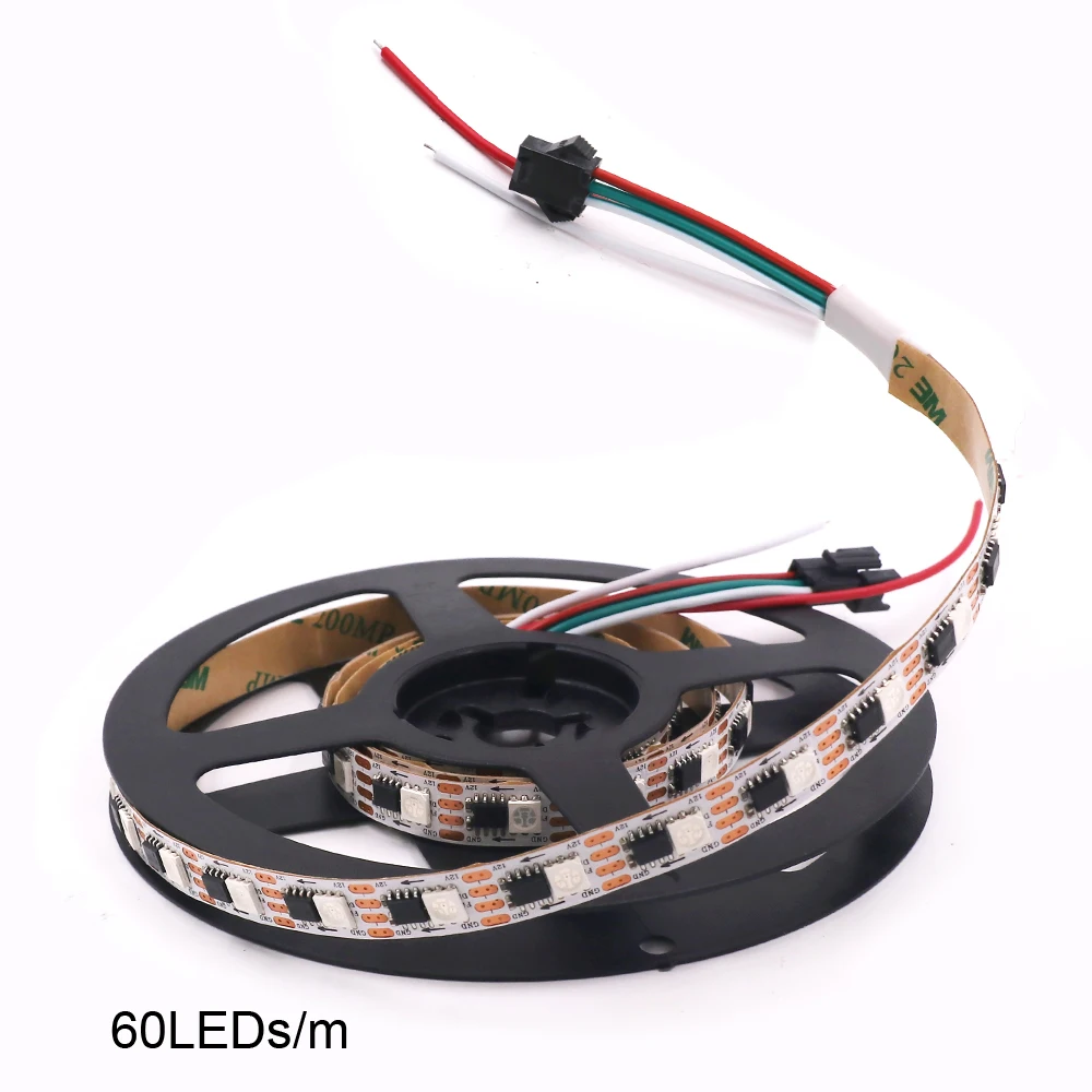 1m 2m 5m RGB LED Strip Light DC12V WS2811 Remote Control 5050 RGB Pixel Strip 300LED Waterproof Led Tape Home Decoration