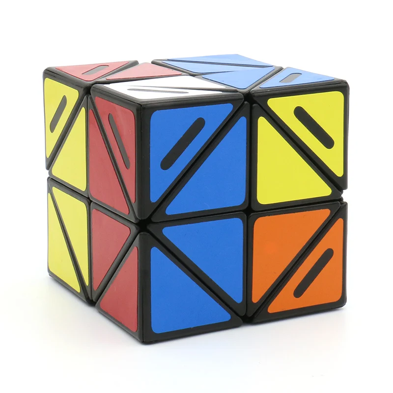 Original novo fangshi f/s lim helicóptero canto limitado girando 2x2x2 cubo mágico quebra-cabeça mais limcube 2x2 brinquedos inclinados para o presente do miúdo