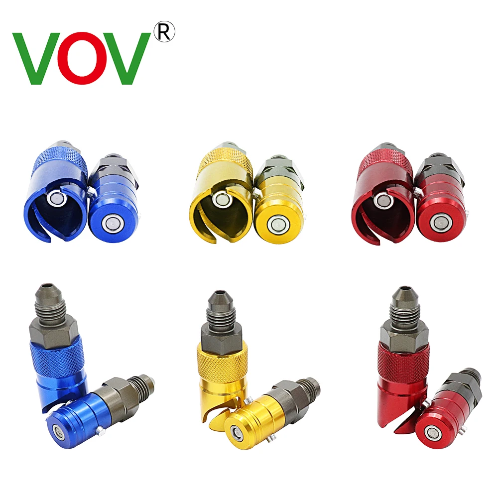 VOV Motorcycle Brake Caliper Quick Removal Cover Disassembly Replace Brake Line Connector AN3 Universal For Honda For Yamaha