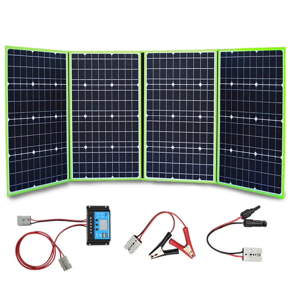 Xinpuguang Folding solar panel kit Zestaw składany panel słoneczny elastyczny przenośny 100w 150w 200w 300w 18v/20v zewnętrzny sterownik ładowarki