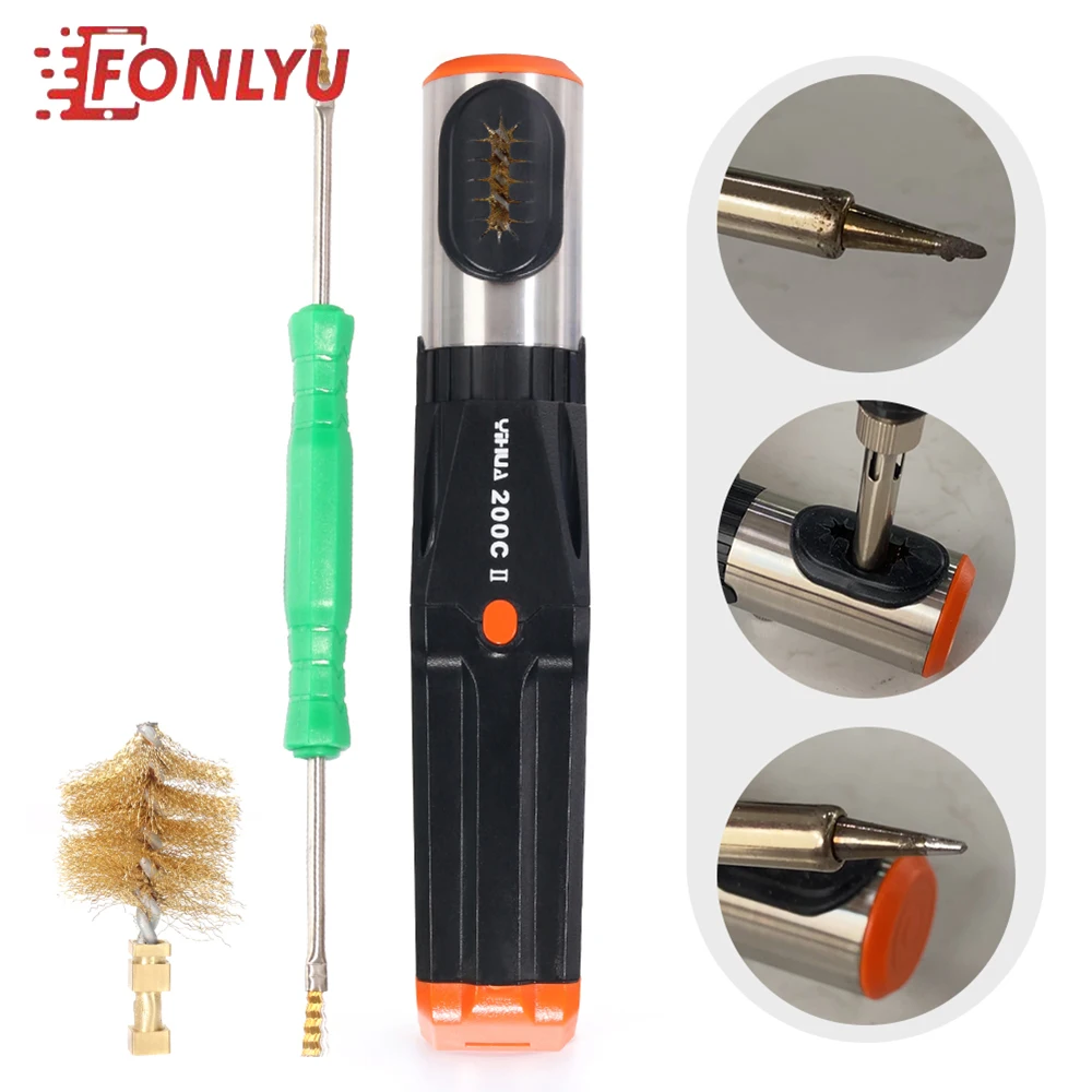 YIHUA 200C-II 200Q Automatic Soldering Iron Tip Cleaner Welding Tips Dross Steel Ball For Jbc Sugon T36 T12 TS100 Repair Tools