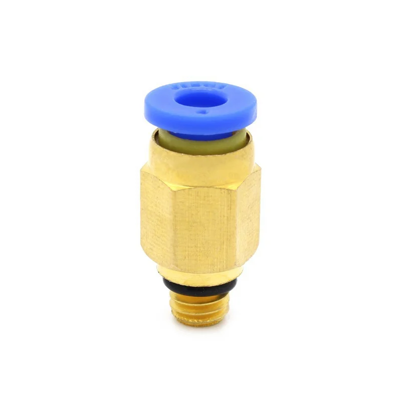 M6 Pneumatische Rechte Connector Messing Deel Voor MK8 Od 4Mm 2Mm Buis Gloeidraad M6 Feed Fitting Coupler Voor 3D Printers Onderdelen