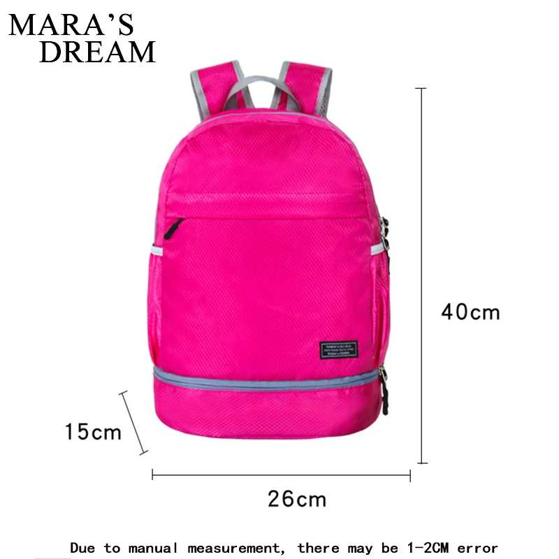 Mara\'s Dream Leisure Outdoor Backpack Waterproof Bag Wet And Dry Separation Travel Clothes Shoes Organizer Bag Unisex Travel Bag