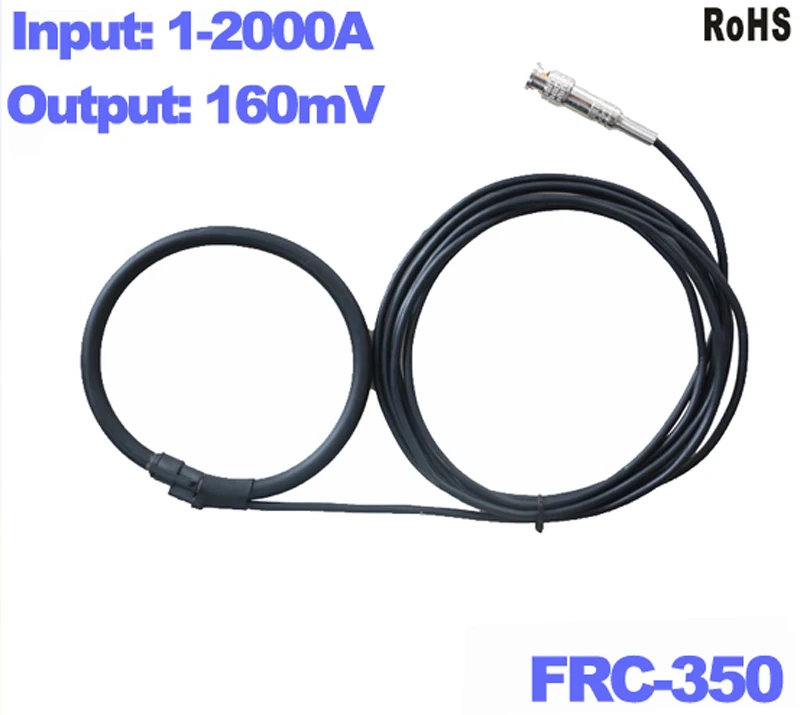 Rocp CT flexible rogowski coil FRC-350 input 1-2000A rogowski sensor with BNC Connector