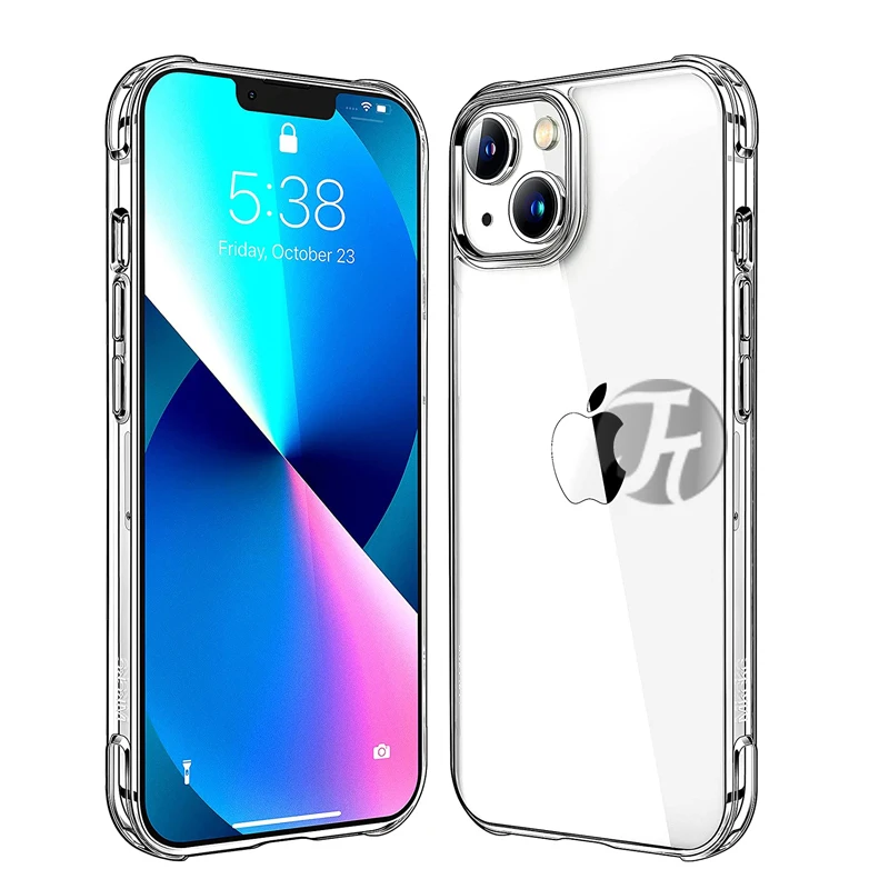 

Thicken Shockproof Transparent Case For iPhone 13 12 11 Pro Xs Max X Xr Protection Case Ultra-thin on iPhone 11 6s 7 8 Plus 5 SE