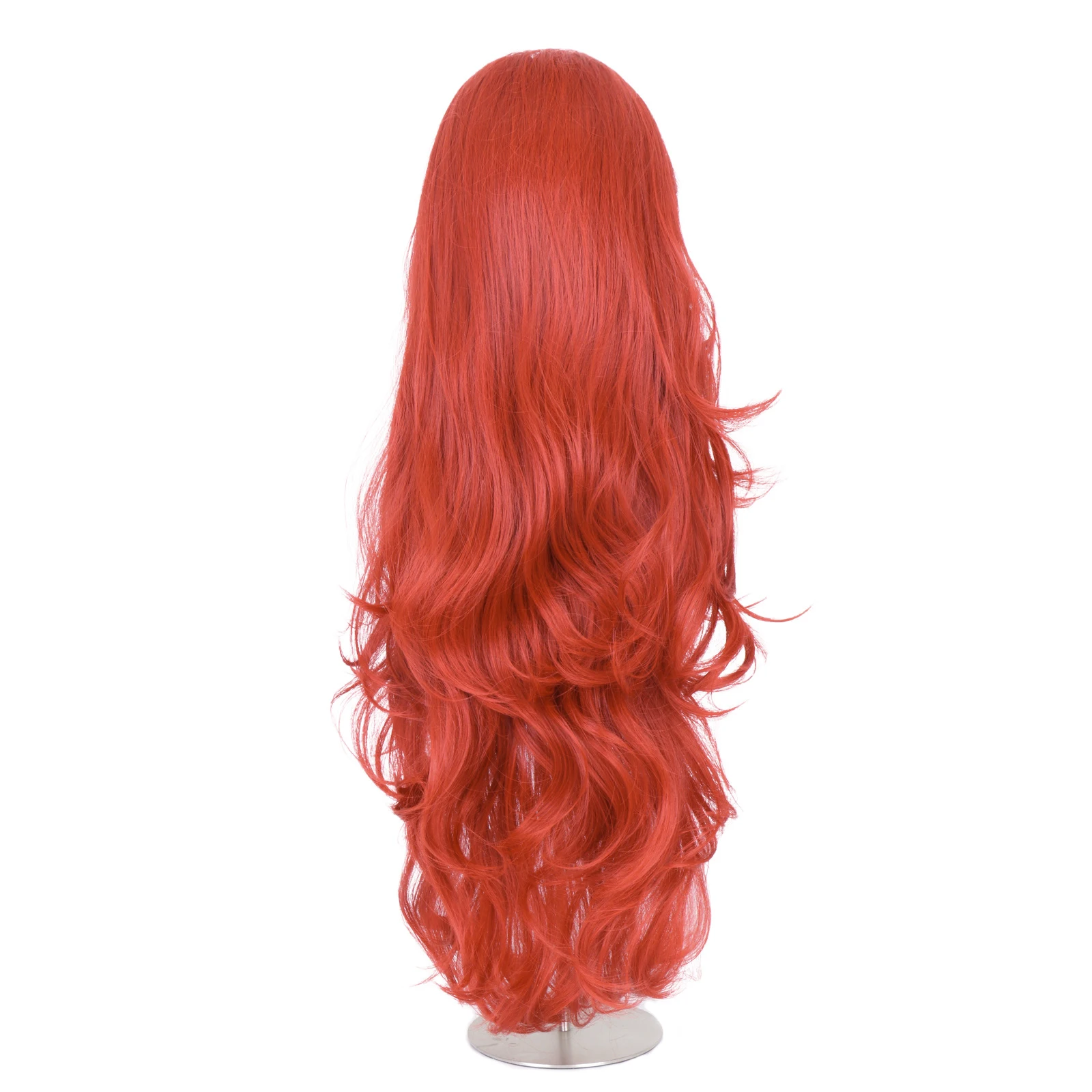 Miss U Hair Ariel Wig for Women Halloween Costume 32 Inches Mermaid Long Wavy Red Hair for Girls