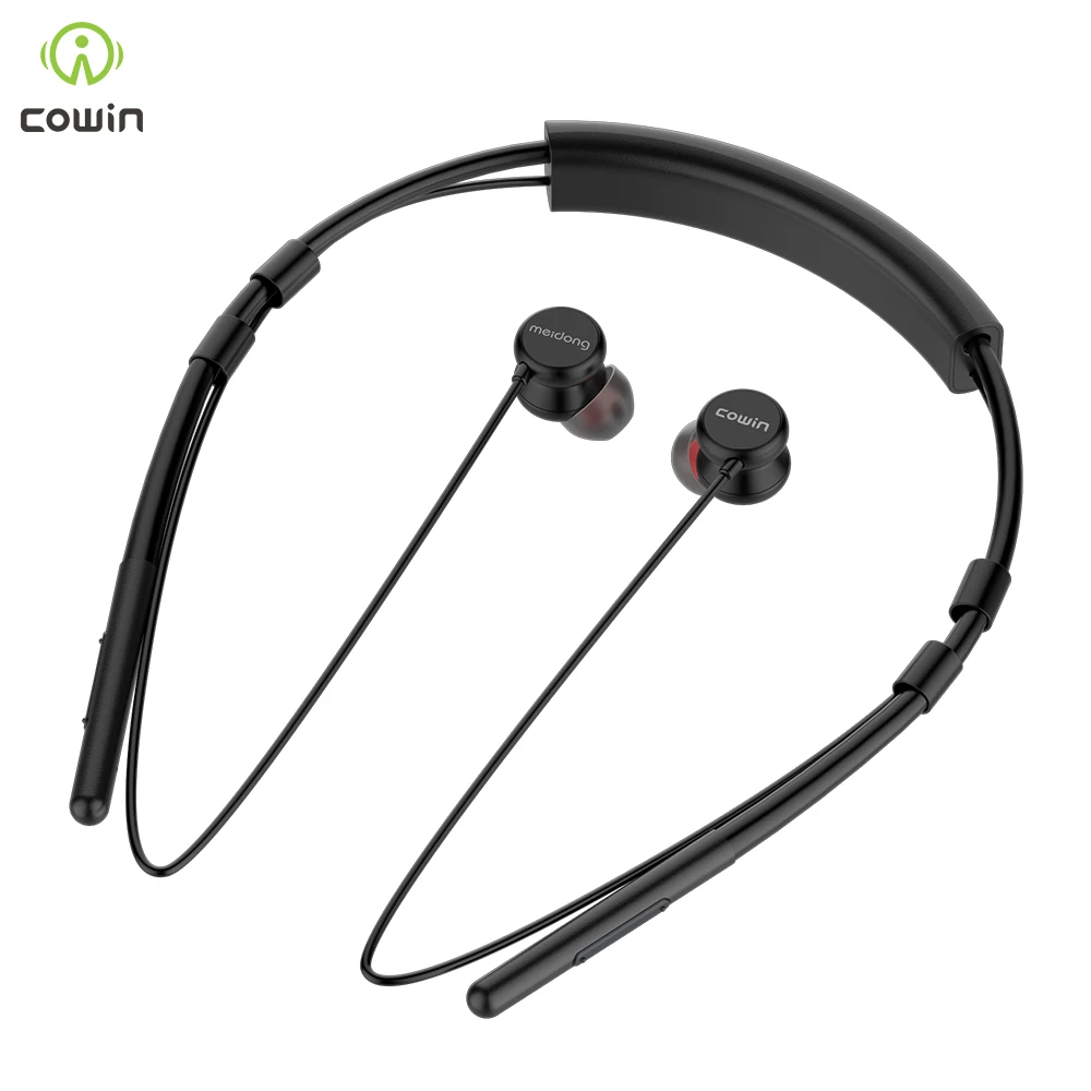 cowin HE6 Wireless Earphones Bluetooth 5.0 Headset Sports Earbuds for Running Built-in Mic with Magnetic Connection for phone