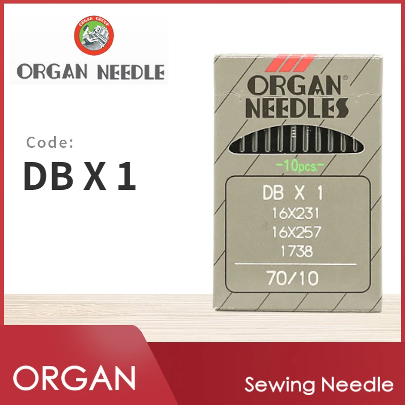 10 sztuk DBX1 ORGAN igły do maszyn do szycia do przemysłowego stebnówki japonia akcesoria do szycia DB*1 16x231 dziewiarskie JUKI BROTHER