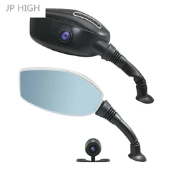 Motorcycle Rearview Mirror Camera, 1080P DVR Dash Cam Dual Lens Digital Video Recorder Waterproof Motorcycle Recorder