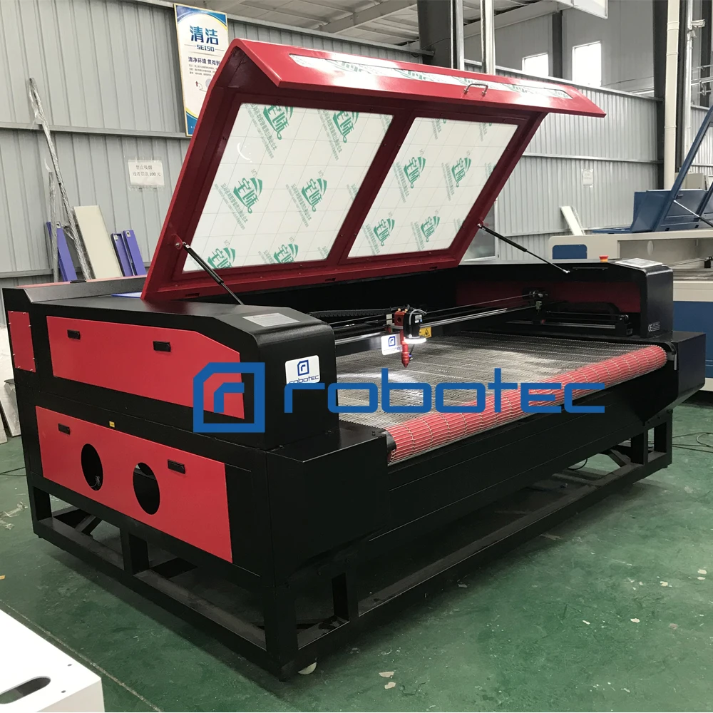 

Auto Feeding co2 CNC CCD Camera Scanning Laser Cutting Machine for Cloth Fabric Leather Wood Mdf 1610 CNC Laser Cutter Engraver