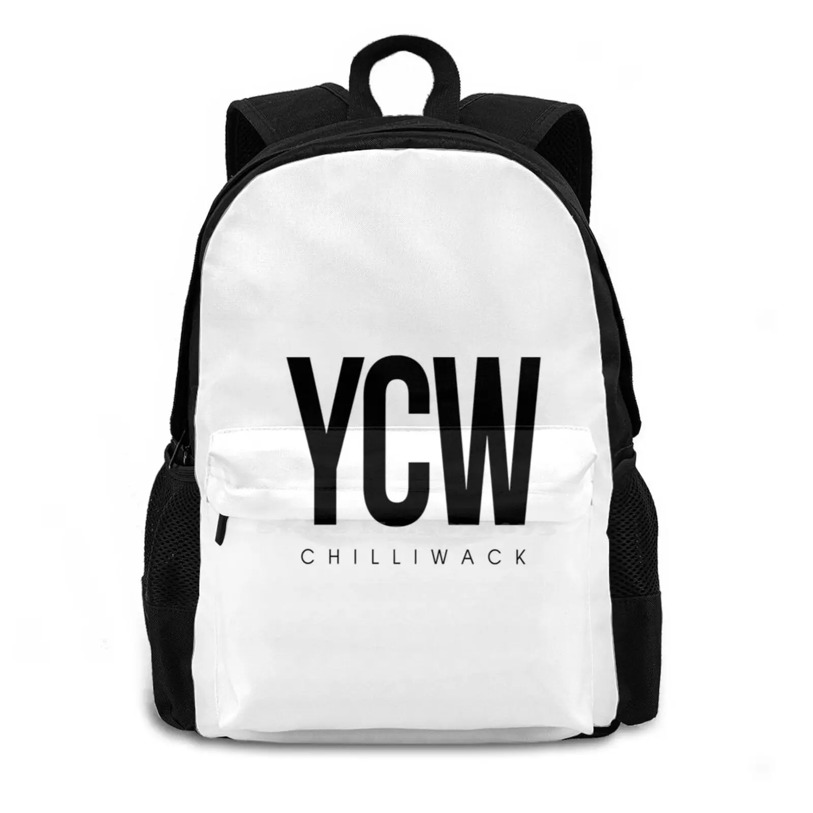 Ycw-Airport Code 3d Print Design Backpack Casual Bag Airport Code Three Letter Font Type Typography Typographic Cover Case