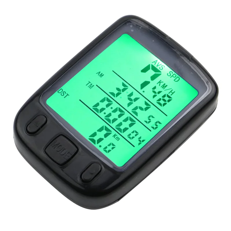 

Bike Computer Wired Digital LCD Multifunction Cycling Bicycle Odometer Backlight Speedometer