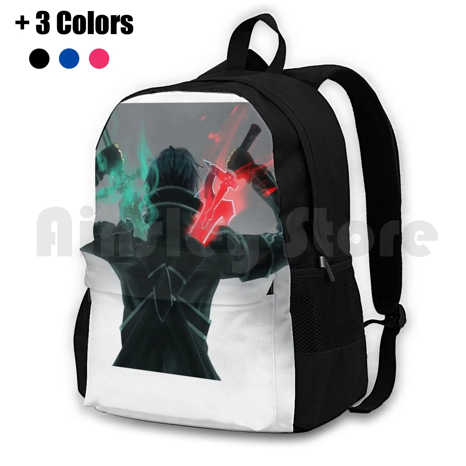 كيريتو السيف الفن على الانترنت المشي لمسافات طويلة في الهواء الطلق على ظهره مقاوم للماء التخييم السفر كيريتو ساو السيف الفن على الانترنت أنيمي Asuna مانغا السيف