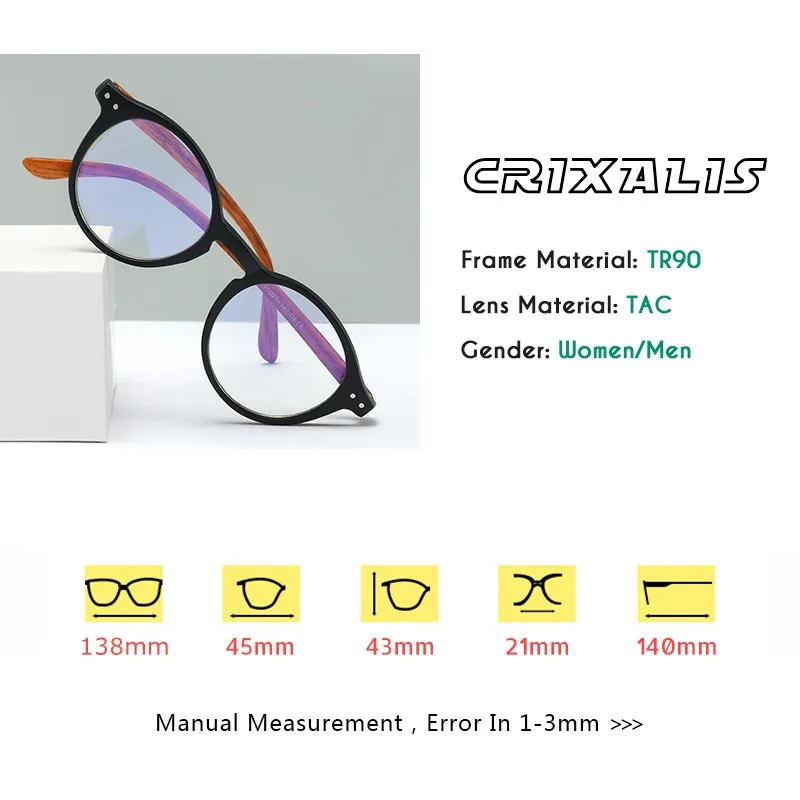 CRIXALIS – Lunettes de lecture à cadre flexible TR90 pour femmes et homme, Verre avec Charnière à Ressort pour corriger la presbytie, Protéger