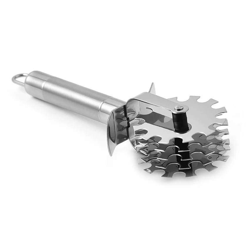 Stainless Steel Five-Wheel Meat Mallet Tenderizer, Creative Household Roller Steak Tenderizer ,Steak Pork Kitchen Tool