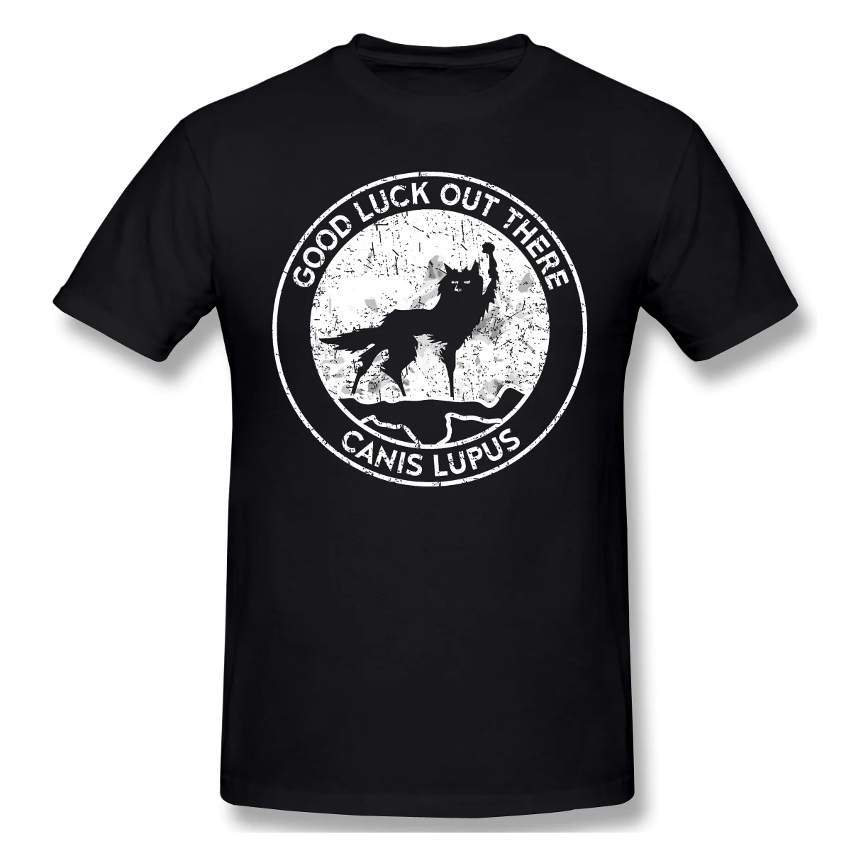 Fantástica Mr Fox-Camiseta de algodón con estampado de lobo, fantástica Mr Fox para hombres, ropa de calle de moda