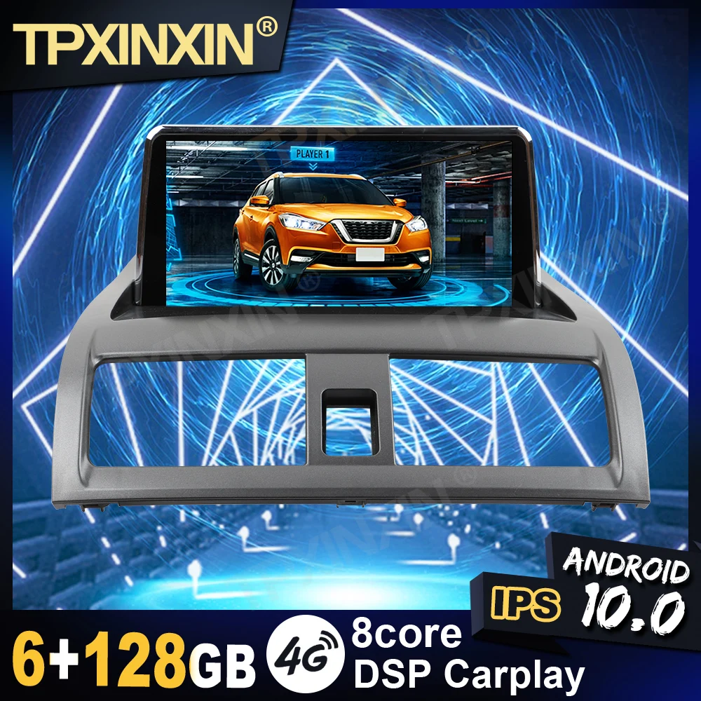 IPS Android 10 6+128G For Honda Accord 7 2003 -2007 Carplay  Bluetooth DSP Multimedia Player Radio Tape Recorder Video Navi GPS