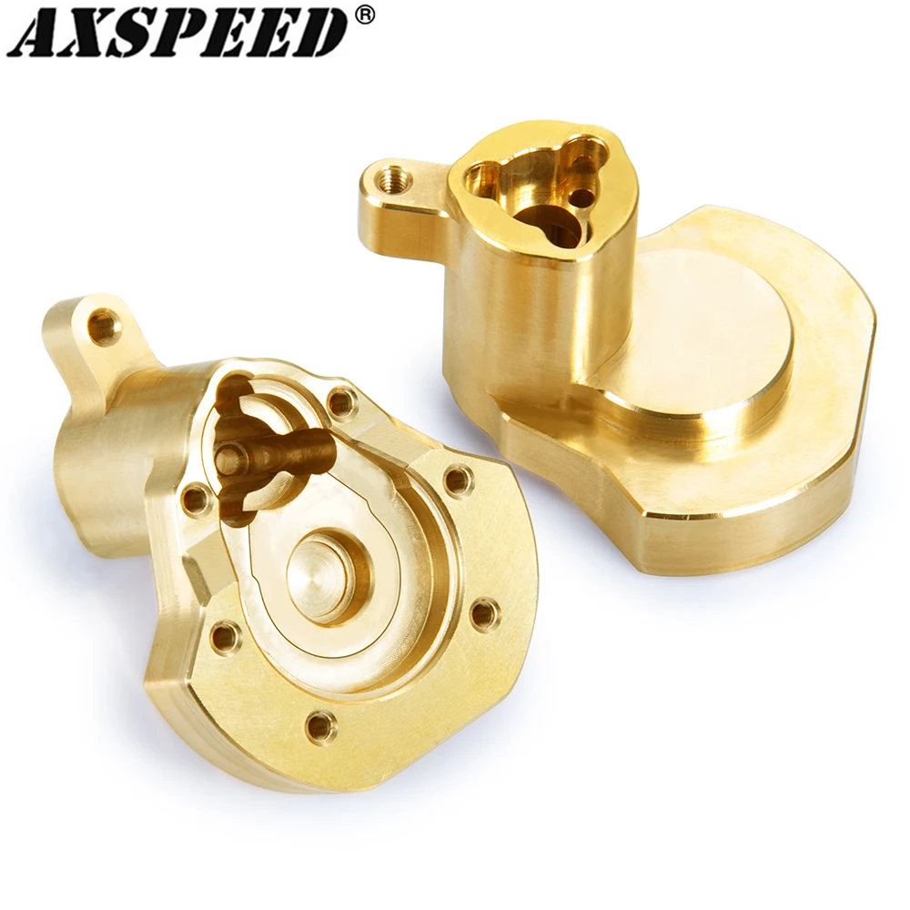 

AXSPEED Heavy Brass Counterweight Rear Portal Drive Housing for 1/10 RC Crawler Car Redcat Gen8 Upgrade Parts