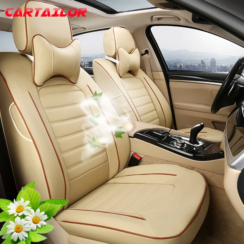 

CARTAILOR Car Seat Cover Styling for VOLVO C70 Seat Covers & Accessories for Cars Cowhide & Artificial Leather Seats Cushion Set