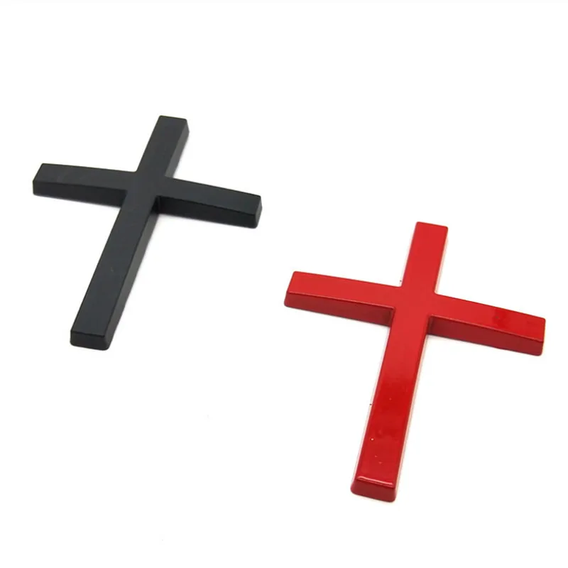 1Pc 3D Metall Jesus Gott Kreuz Symbol Auto Aufkleber Universal Emblem Abzeichen Aufkleber Christian Dekorative Christentum Auto-styling