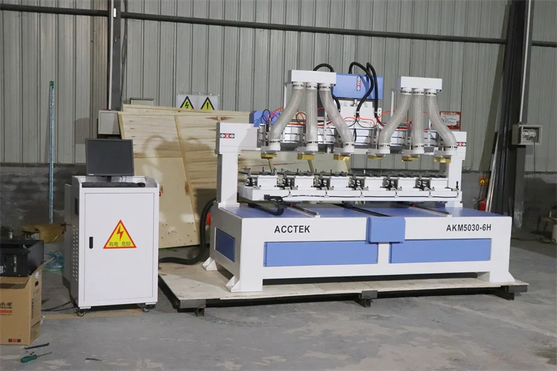 Máquina de grabado y corte de China, Kit de enrutador Cnc de 6000-24000rpm, 6 piezas de husillo para perforar raqueta de paleta
