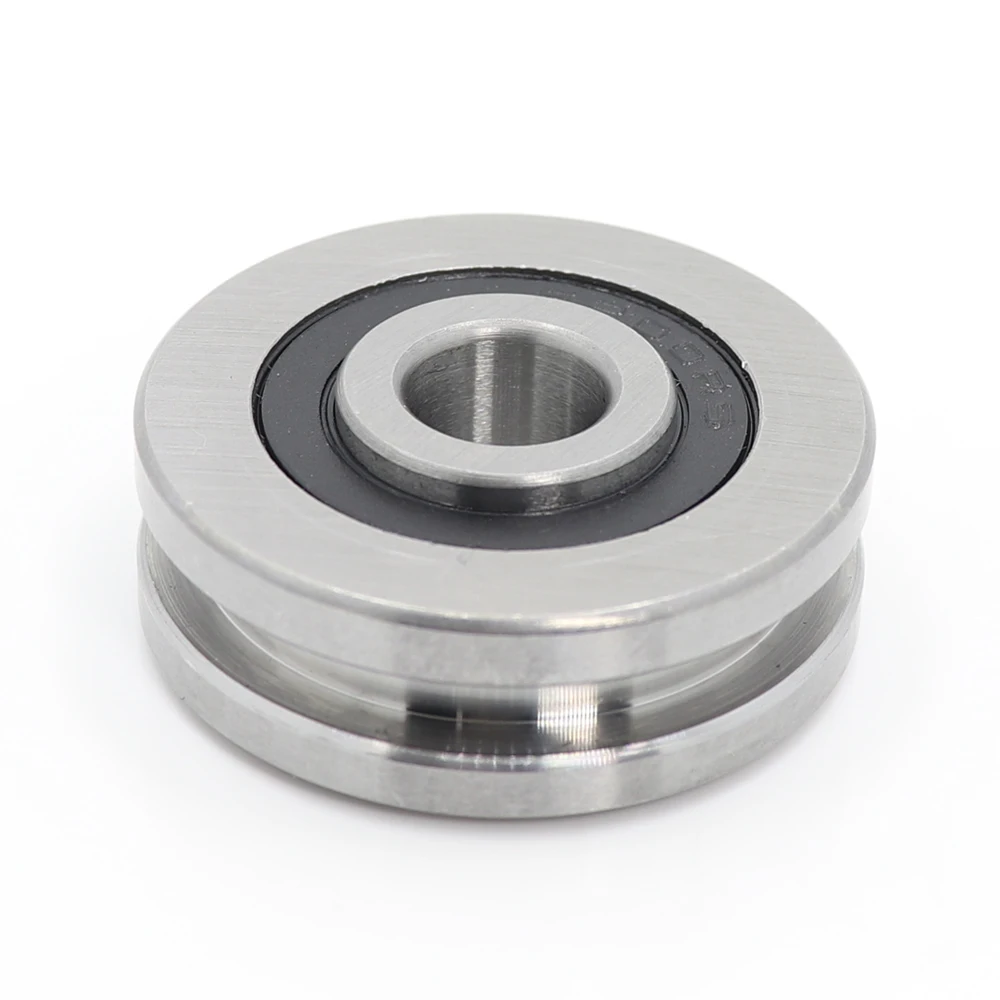 H Groove Bearing ( 2PCS ) 10*37*12*14 mm Steel Bearing Rollers H2/2 H3/2 H4/2 H4/3 Slide Guide Bearings U Wheel Pulley