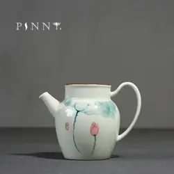 PINNY 200ml Hand Painted Porcelain Lotus Cha Hai Ceramic Chinese Kung Fu Tea Separator Pigmented Drinkware