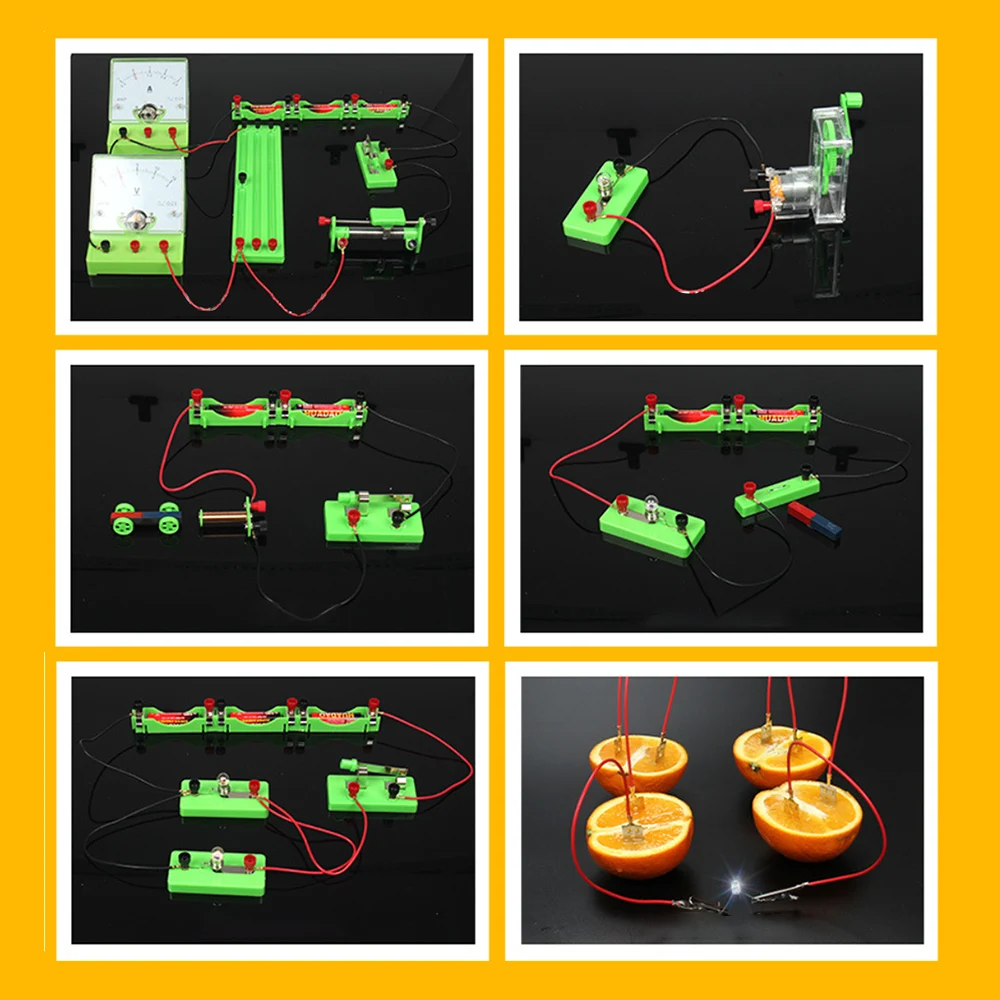 Electricity Experiment Kit Junior High School Electromagnetics Physics Experiment Equipment Kit Circuit Experiment Kit