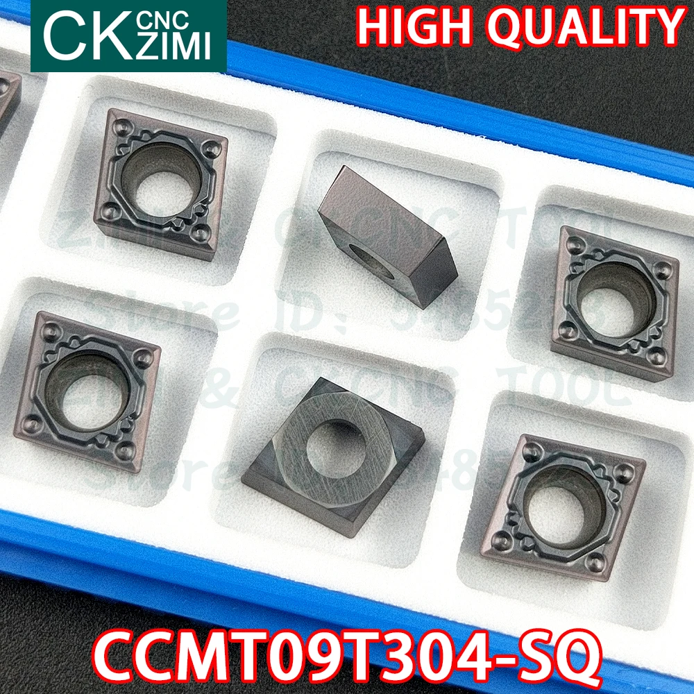 CCMT09T304-SQ ZM1125 CCMT 09T304 SQ 카바이드 인서트 내부 선삭 인서트 공구 CNC 목재 선삭 기계 금속 선반 공구