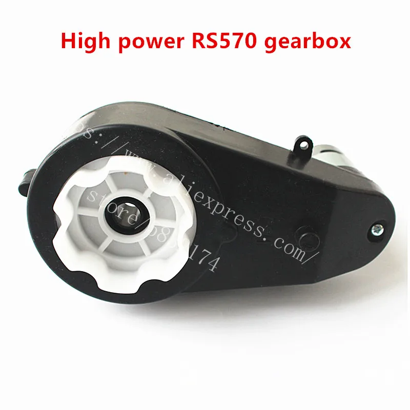 

Children's Electric Car High Power Motor With Gear Box, High Speed rs570 Motor Gear Box With High Torque 12V 24V DC Motor